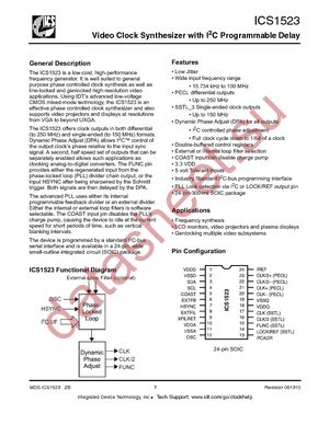 ICS1523MT datasheet  